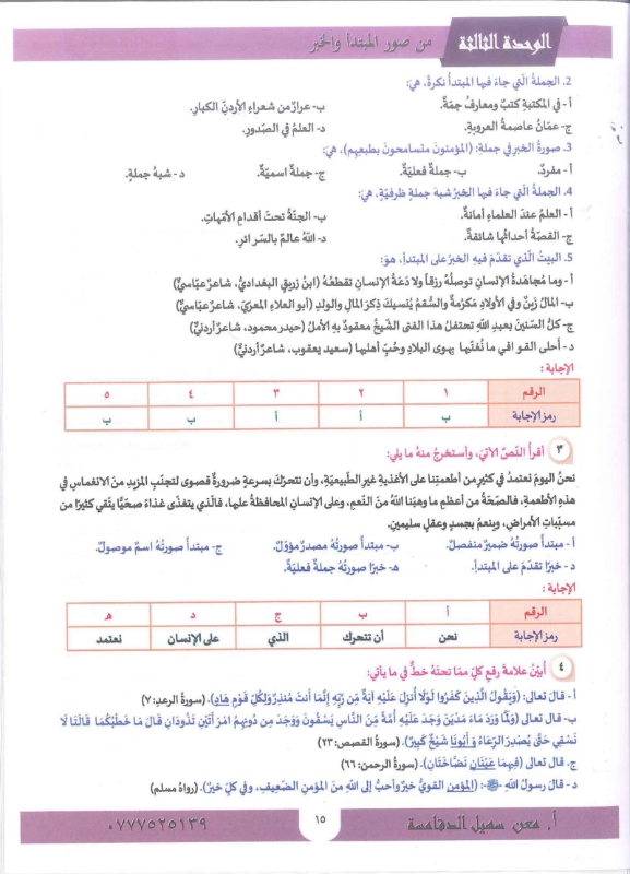 دوسية اللغة العربية (القواعد) 2010 الفصل الاول أ.معن الدقامسة