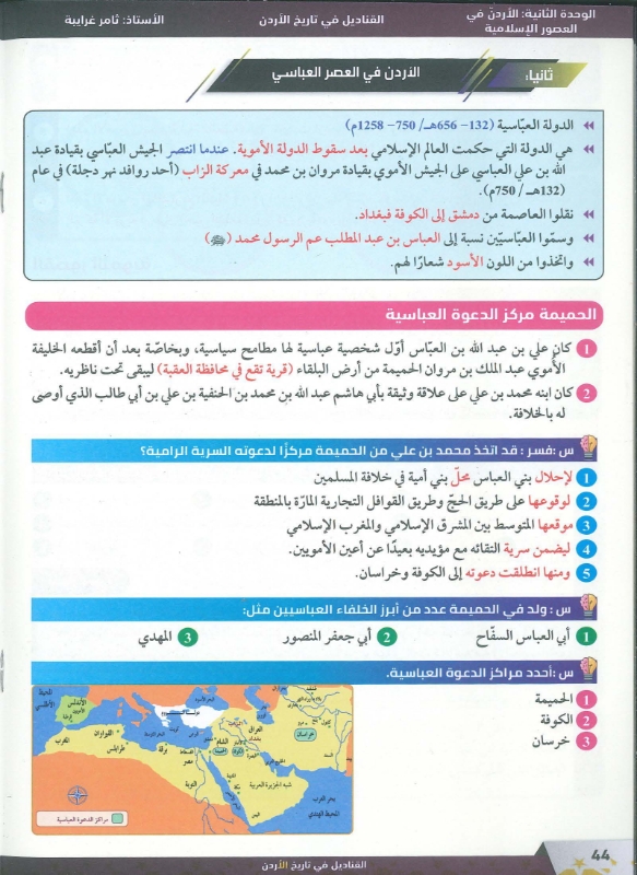 دوسية تاريخ الاردن 2010 الفصل الاول أ.ثامر غرايبة