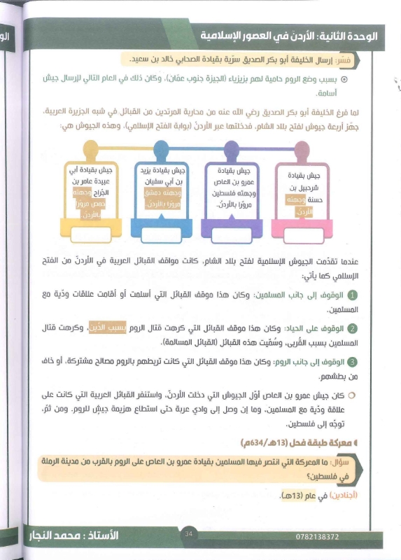 دوسية تاريخ الاردن 2010 الفصل الاول أ.محمد النجار