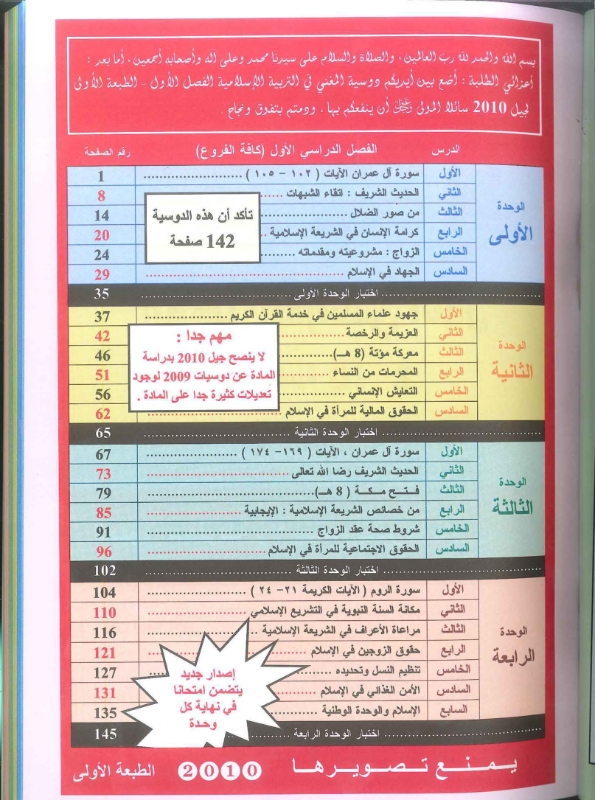 دوسية التربية الاسلامية الفصل الاول 2010 أ.محمد ابو العسل