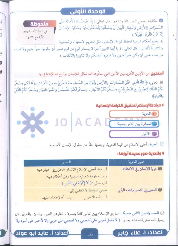 دوسية التربية الاسلامية 2010 الفصل الاول أ.علاء جابر