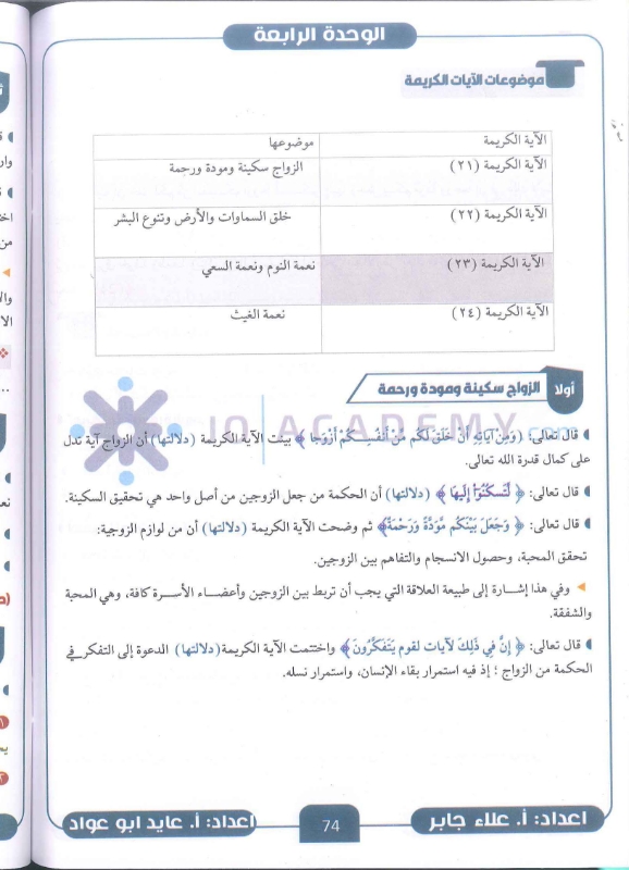 دوسية التربية الاسلامية 2010 الفصل الاول أ.علاء جابر