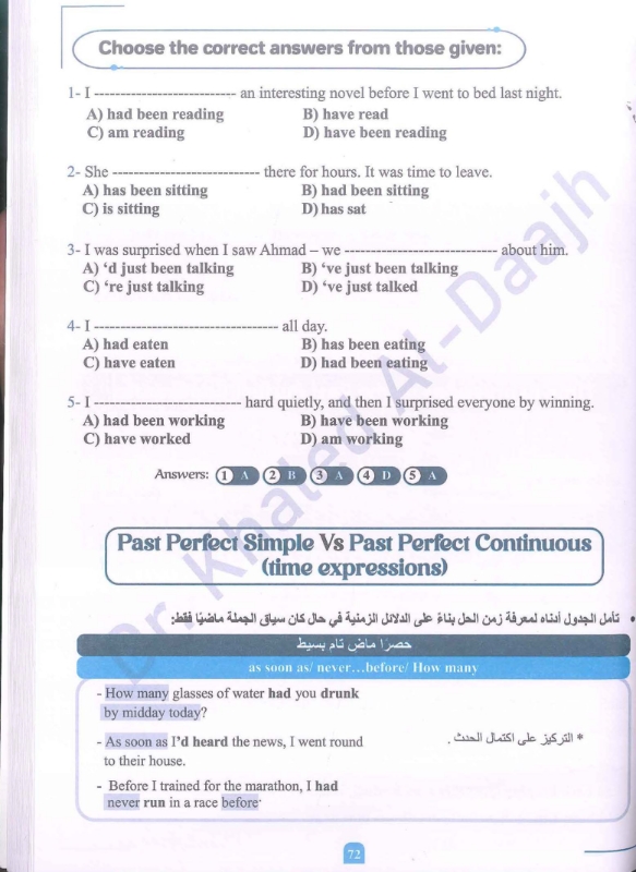 دوسية الانجليزي المتقدم 2009 الوحدة الاولى د.خالد الدعجة