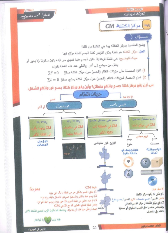دوسية الفيزياء الفصل الاول الوحدة الاولى والثانية 2009 أ.محمد دودين